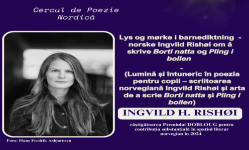 Scriitoarea norvegiană Ingvild Rishøi susține o prelegere online la UBB