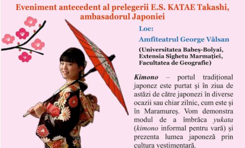 Prezentare despre portul tradițional japonez – kimono, la UBB