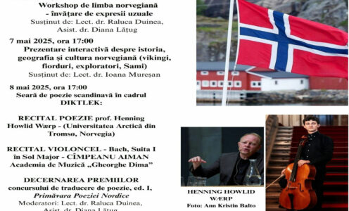 Seară de poezie și muzică în cadrul Săptămânii Norvegiene la UBB
