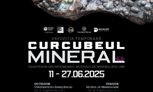 Expoziția Curcubeul Mineral, eșantioane din patrimoniul Muzeului de Mineralogie UBB