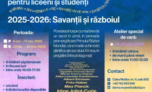 Muzeul Alexandru Duma deschide înscrierile pentru Atelierul de gândire critică: „Savanții și războiul”