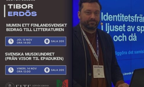Lectorul suedez Tibor Norbert Erdös susține două prelegeri la UBB